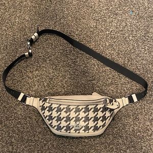 Coach Warren Mini Belt Bag with Houndstooth Print